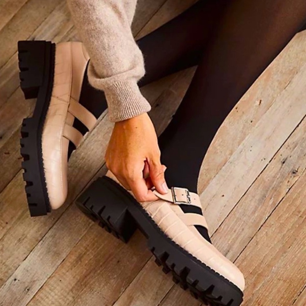 Free People Mary Jane Platforms Size 39